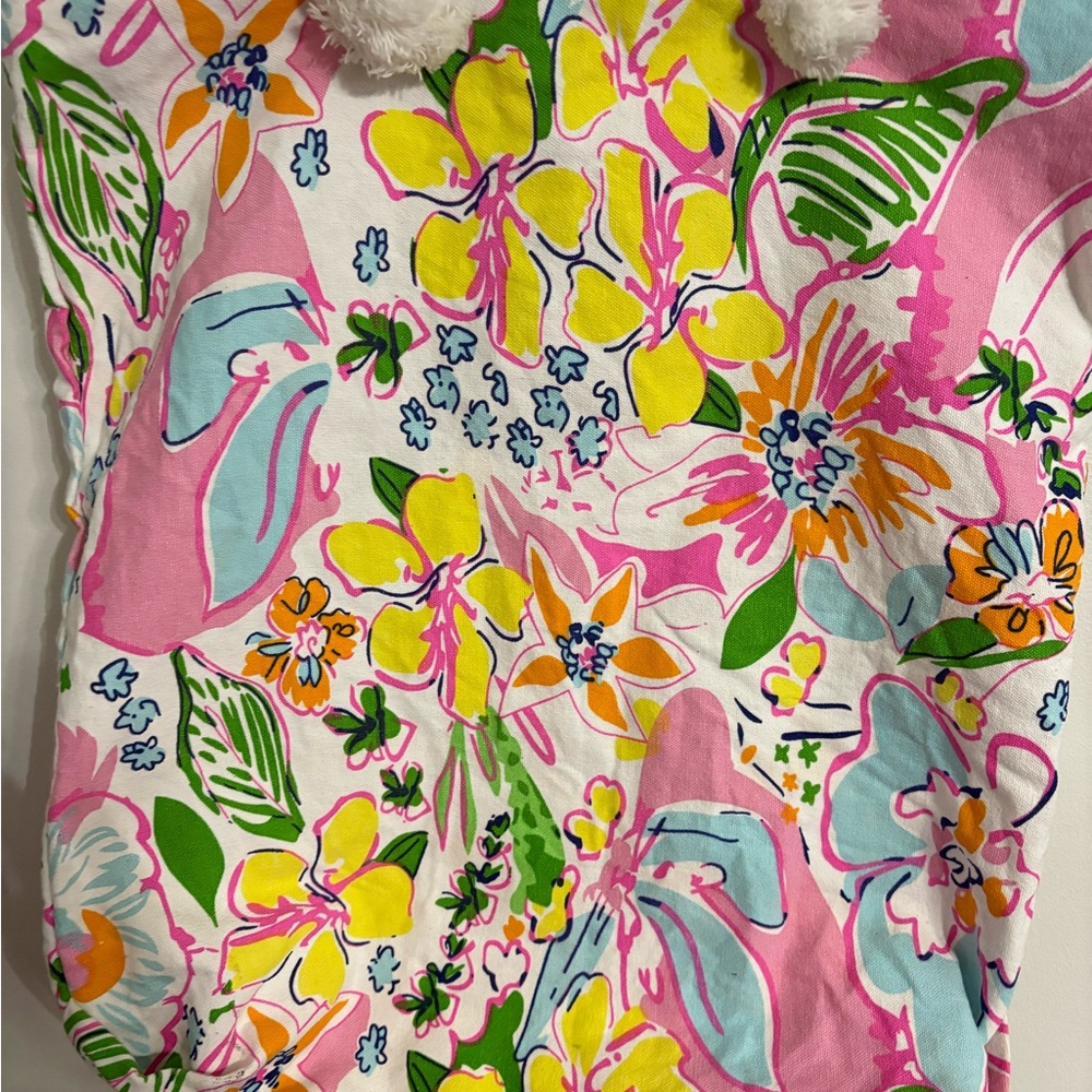 Floral Tote Bag with Rope Handles - Picture 3 of 6